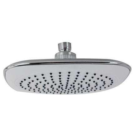 Soffione per doccia da bagno quadrato multigetto effetto pioggia con filtro anticalcare ad alta pressione bianco - enzoled