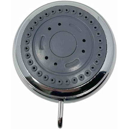 Soffione per doccia tondo cromato lucido doccetta multiggetto con manopola diametro 7 cm - enzoled