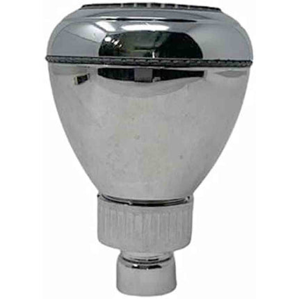 Soffione per doccia tondo cromato lucido doccetta multiggetto con manopola diametro 7 cm - enzoled