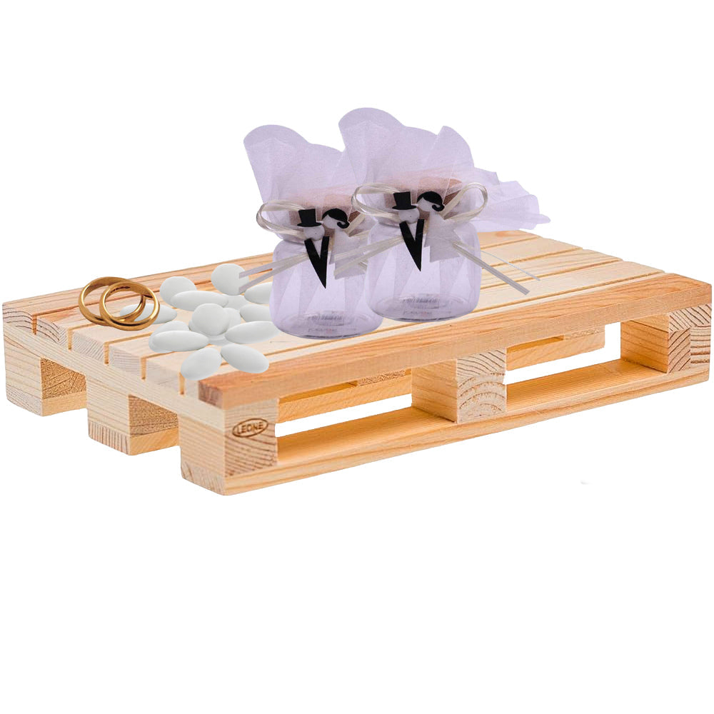 Barattolino portaconfetti in vetro con tappo in sughero velo bianco nastrino beige per matrimonio sposi 12 bomboniere segnaposto confettata - enzoled