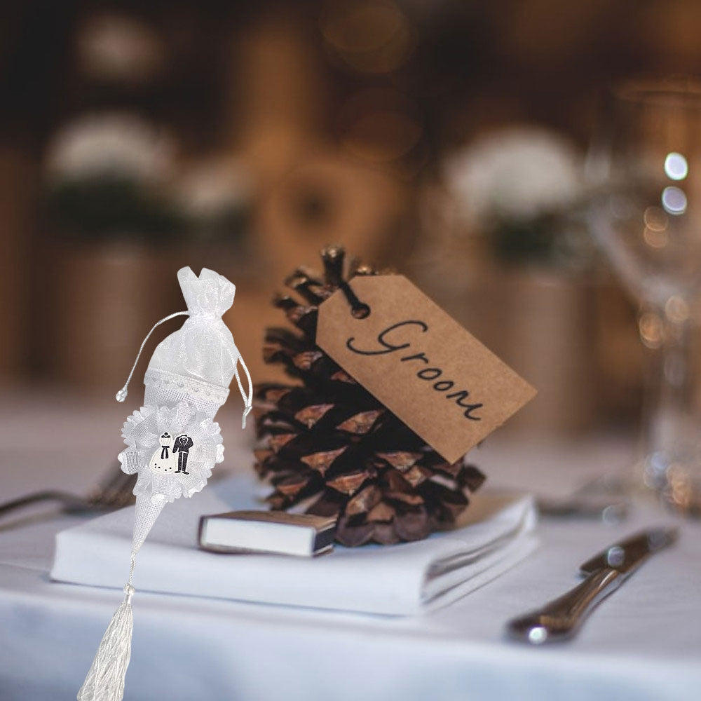 Cono portariso per Matrimonio portaconfetti per confettata Coni segnaposto - enzoled