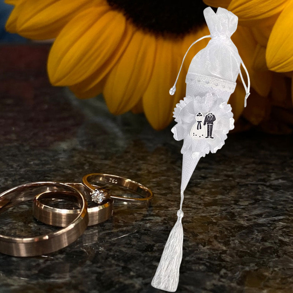 Cono portariso per Matrimonio portaconfetti per confettata Coni segnaposto - enzoled