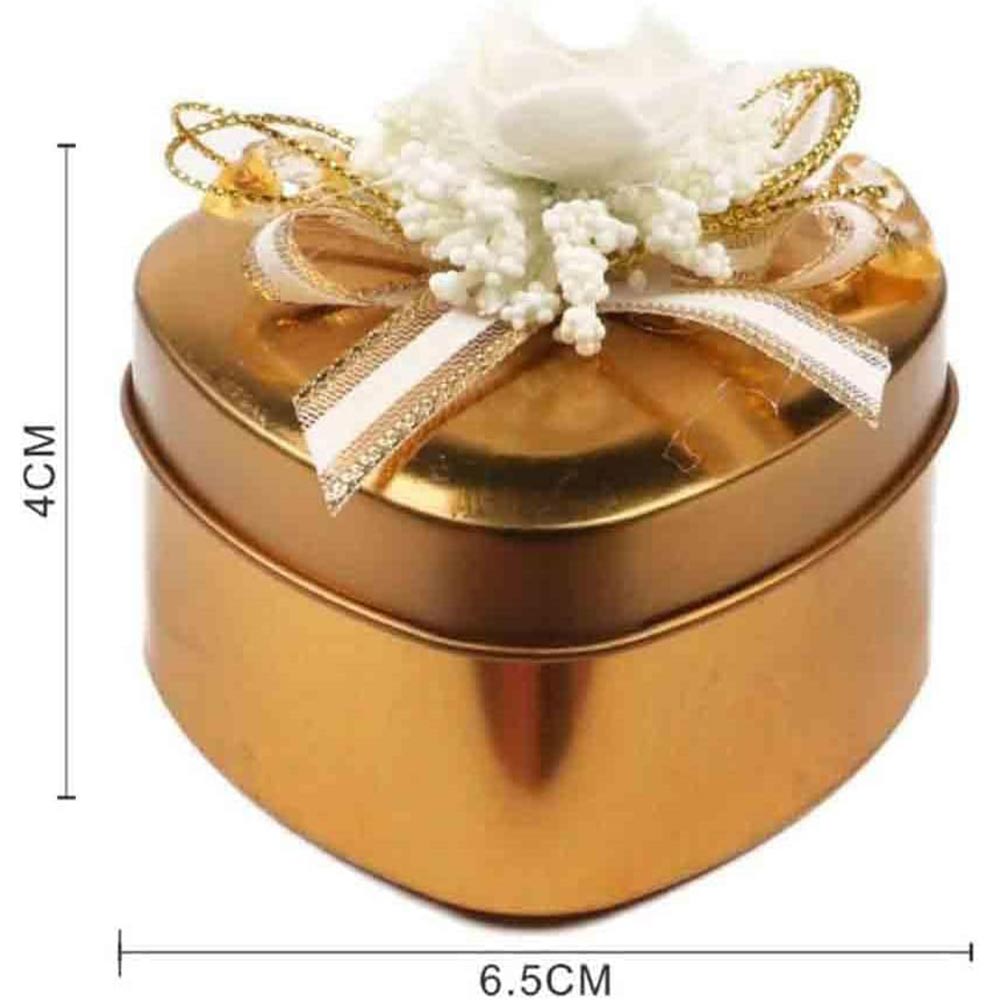 Set 12 scatoline portaconfetti a Forma di Cuore per Anniversario scatole per Confetti bomboniere segnaposto in Latta 50 Anni Matrimonio - enzoled