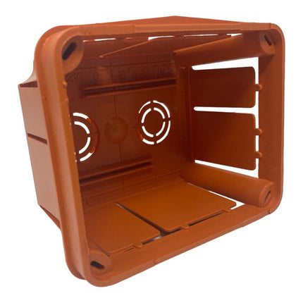Scatola di derivazione cassetta da incasso con coperchio e viti scatola per apparecchiature elettriche IP40 119x96x70 mm - enzoled