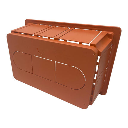 Scatola di derivazione cassetta da incasso con coperchio e viti scatola per apparecchiature elettriche IP40 196x152x70 mm - enzoled