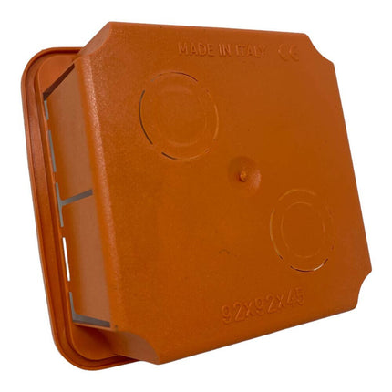 Scatola di derivazione cassetta da incasso con coperchio e viti scatola per apparecchiature elettriche IP40 92x92x45 mm - enzoled