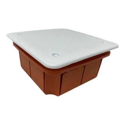 Scatola di derivazione cassetta da incasso con coperchio e viti scatola per apparecchiature elettriche IP40 92x92x45 mm - enzoled