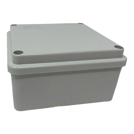 Scatola di derivazione quadrata box con coperchio con viti con pareti lisci tenuta stagna IP56 100xx100x50 mm - enzoled