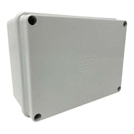 Scatola di derivazione rettangolare box con coperchio con viti con pareti lisci tenuta stagna IP56 120xx80x50 mm - enzoled