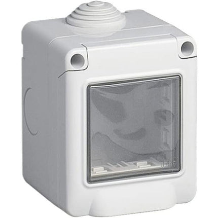 Cassetta con coperchio idrobox per esterno a 2 3 4 posti compatibile con living light international air custodia per interruttori - enzoled