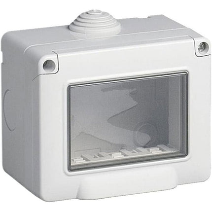 Cassetta con coperchio idrobox per esterno a 2 3 4 posti compatibile con living light international air custodia per interruttori - enzoled