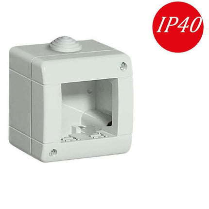 Custodia idrobox per esterno a 2 3 4 posti compatibile con living light international air cassetta per interruttori ip40 - enzoled