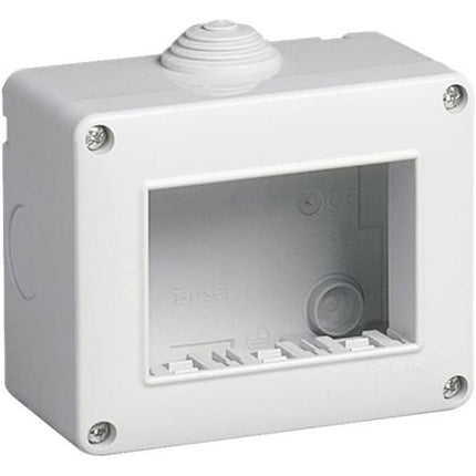 Custodia idrobox per esterno a 2 3 4 posti compatibile con living light international air cassetta per interruttori ip40 - enzoled