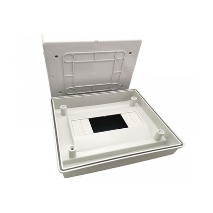 Centralino da parete 8 moduli con portello quadro elettrico a stagno IP65 215x200x105 mm - enzoled