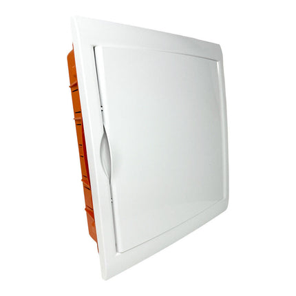 Centralino da incasso 24 moduli quadro elettrico con cornice e portello bianco IP40 - enzoled