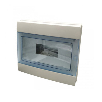 Centralino da parete 12 moduli con portello quadro elettrico a stagno IP65 290x240x105 mm - enzoled