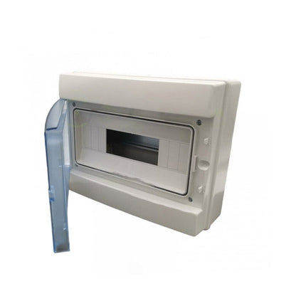 Centralino da parete 12 moduli con portello quadro elettrico a stagno IP65 290x240x105 mm - enzoled