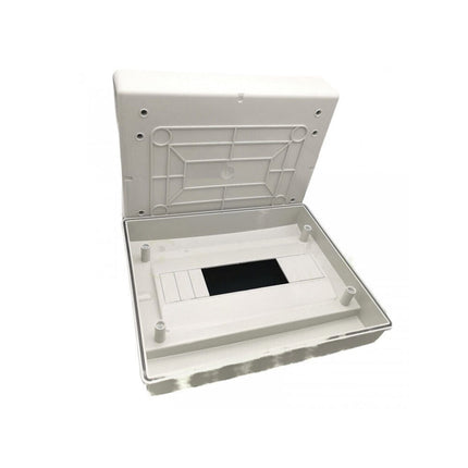 Centralino da parete 12 moduli con portello quadro elettrico a stagno IP65 290x240x105 mm - enzoled