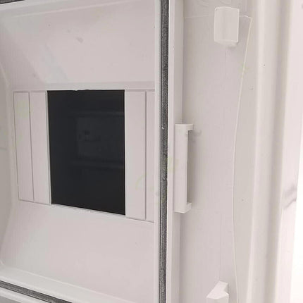 Centralino da parete 4 moduli con portello quadro elettrico a stagno IP65 145x200x105 mm - enzoled