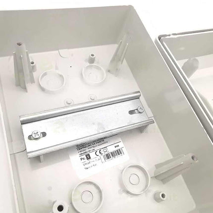 Centralino da parete 4 moduli con portello quadro elettrico a stagno IP65 145x200x105 mm - enzoled