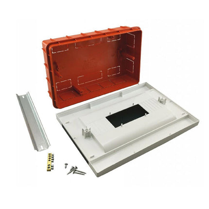 Quadro elettrico da incasso centralino 12 moduli DIN box scatola per interruttori IP40 - enzoled