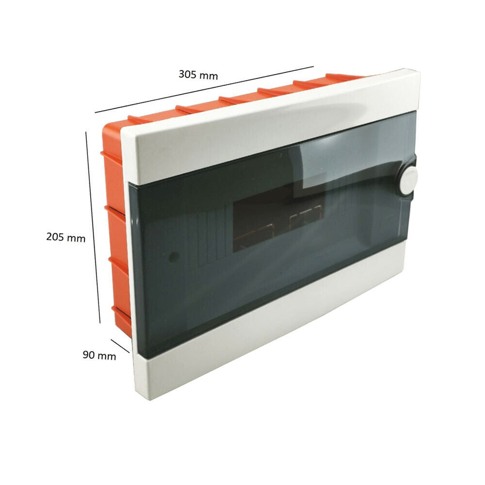 Quadro elettrico da incasso centralino 12 moduli DIN box scatola per interruttori IP40 - enzoled