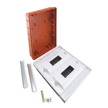 Quadro elettrico da incasso centralino 2x12 24 moduli DIN box scatola per interruttori IP40 - enzoled