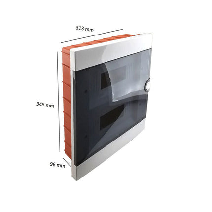 Quadro elettrico da incasso centralino 2x12 24 moduli DIN box scatola per interruttori IP40 - enzoled