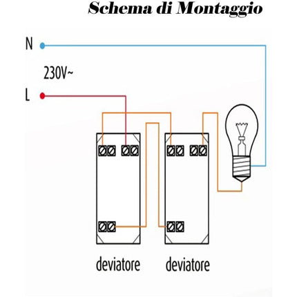 Deviatore bipolare compatibile con living light international air interruttore pulsante 2p 16a 250v - enzoled