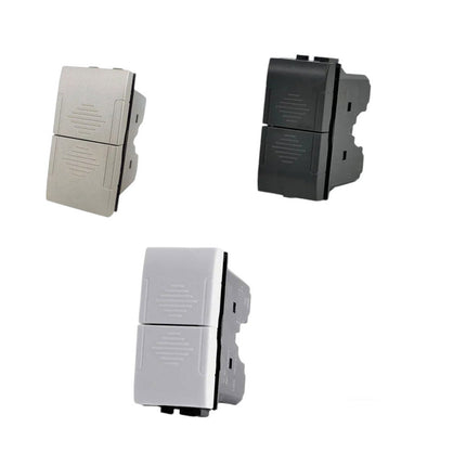 Doppio pulsante compatibile con living light international air tasto interruttore saliscendi 1p 10a 220v - enzoled