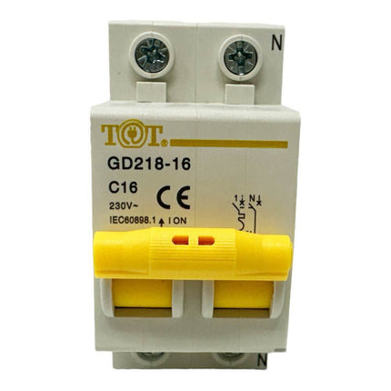 Interruttore automatico magnetotermico differenziale salvavita modulare per quadro elettrico 2P+N 6ka 10 16 20 25 32 40 63 ampere - enzoled