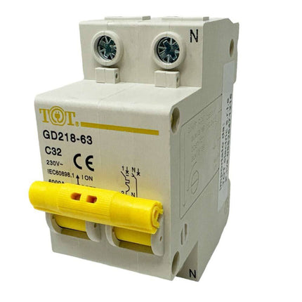 Interruttore automatico magnetotermico differenziale salvavita modulare per quadro elettrico 2P+N 6ka 10 16 20 25 32 40 63 ampere - enzoled