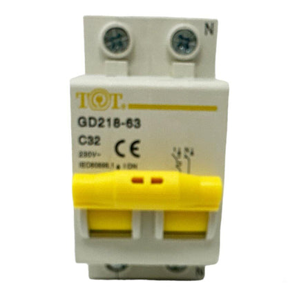 Interruttore automatico magnetotermico differenziale salvavita modulare per quadro elettrico 2P+N 6ka 10 16 20 25 32 40 63 ampere - enzoled