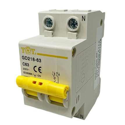 Interruttore automatico magnetotermico differenziale salvavita modulare per quadro elettrico 2P+N 6ka 10 16 20 25 32 40 63 ampere - enzoled