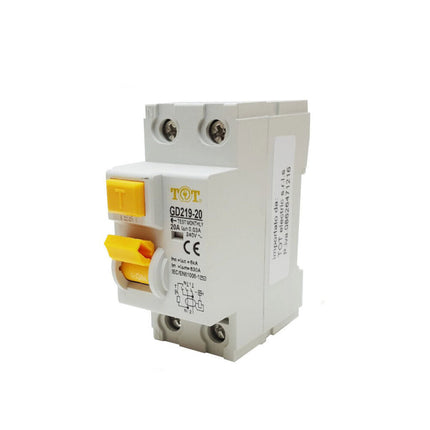 Interruttore magnetotermico differenziale salvavita modulare per quadro elettrico 2 moduli 2P+N 6ka 10 16 20 25 32 40 63 ampere - enzoled