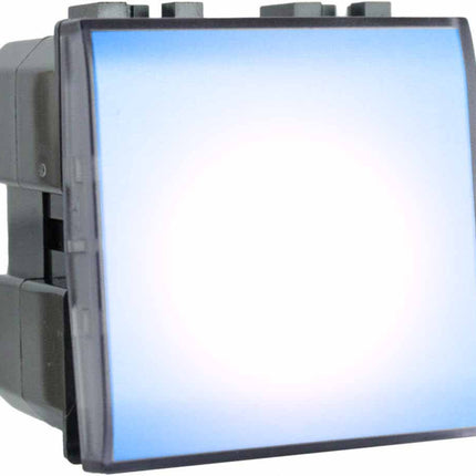 Pulsante luce notturna 2 watt compatibile con matix interruttore on/off segnapassi luce calda fredda naturale blu - enzoled