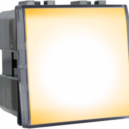 Pulsante luce notturna 2 watt compatibile con matix interruttore on/off segnapassi luce calda fredda naturale blu - enzoled