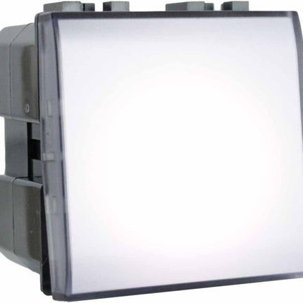 Pulsante luce notturna 2 watt compatibile con matix interruttore on/off segnapassi luce calda fredda naturale blu - enzoled