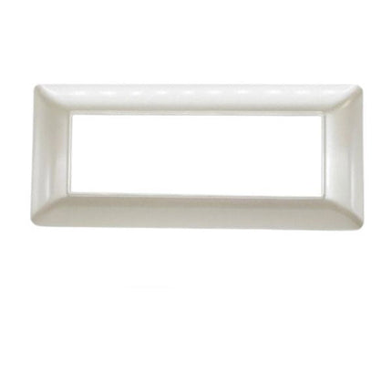 Placchetta per interruttore a 3 4 6 posti bianco perla cassetta 503 compatibile con btcino matix supporto cover - enzoled