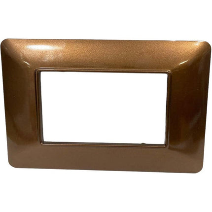 Placchetta per interruttore a 3 4 6 posti bronzo cassetta 503 compatibile con btcino matix supporto cover - enzoled