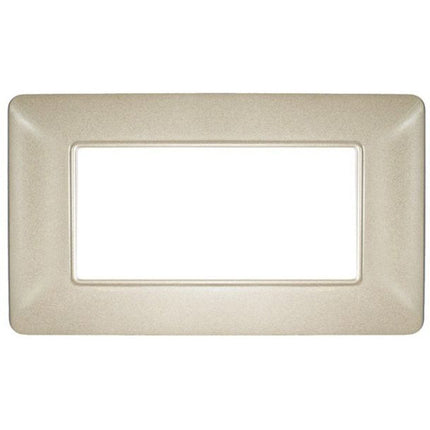 Placchetta per interruttore a 3 4 6 posti champagne cassetta 503 compatibile con btcino matix supporto cover - enzoled