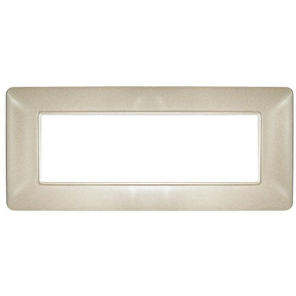 Placchetta per interruttore a 3 4 6 posti champagne cassetta 503 compatibile con btcino matix supporto cover - enzoled