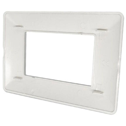 Placchetta per interruttore a 3 4 6 posti silver cassetta 503 compatibile con btcino matix supporto cover - enzoled