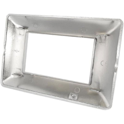 Placchetta per interruttore a 3 4 7 posti argento cassetta 503 compatibile con btcino matix supporto cover - enzoled