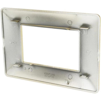 Placchetta per interruttore a 3 4 7 posti oro lucido cassetta 503 compatibile con btcino matix supporto cover - enzoled