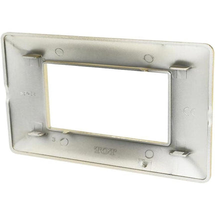 Placchetta per interruttore a 3 4 7 posti oro lucido cassetta 503 compatibile con btcino matix supporto cover - enzoled