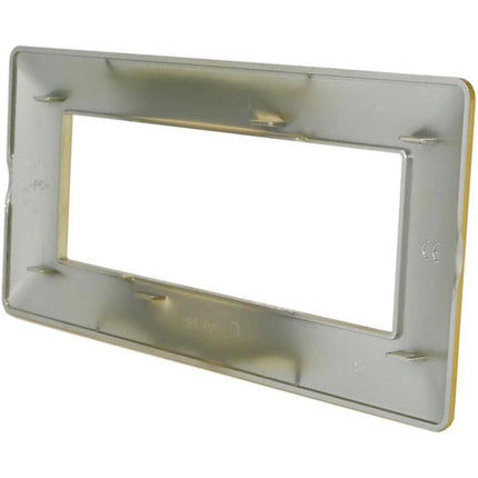 Placchetta per interruttore a 3 4 7 posti oro lucido cassetta 503 compatibile con btcino matix supporto cover - enzoled