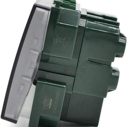 Pulsante portanome compatibile matix targhetta campanello interruttore 2 moduli - enzoled