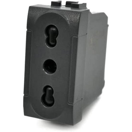Presa bipasso bivalente 10-16A compatibile living light international air prese modulo cassetta 503 - enzoled
