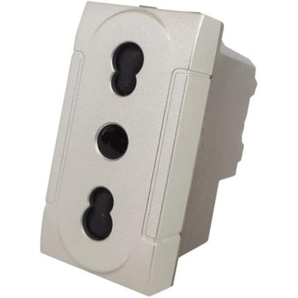 Presa bipasso bivalente 10-16A compatibile living light international air prese modulo cassetta 503 - enzoled